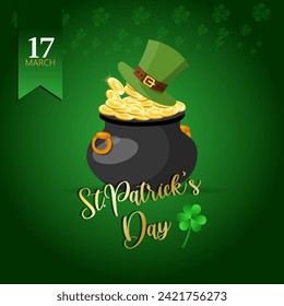 St. Patrick's Day is an Irish cultural and religious celebration held on March 17th, honoring St. Patrick