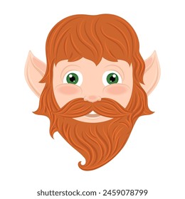 St Patricks day Irish elf character cartoon Vector illustration