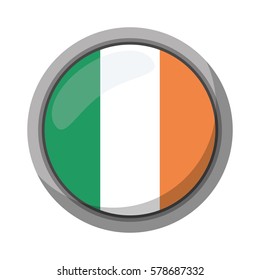 st patricks day irish flag emblem