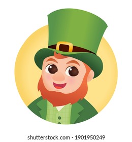 St. Patricks day irish leprechaun dwarf character 