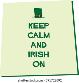 St. Patrick's Day Keep Calm Design