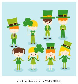 St. Patrick's Day kids.