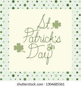 s.t. patrick`s day label isolated icon