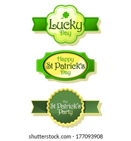 St. Patrick's day labels