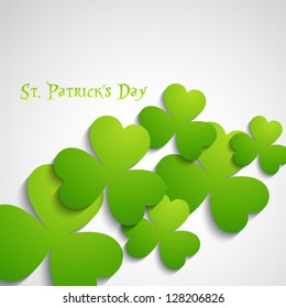 st patrick's day leafs vector background