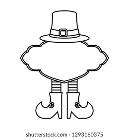 st patricks day legs elf and hat