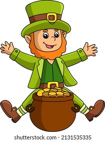 St. Patricks Day Leprechaun Cartoon Clipart 