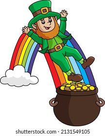 St. Patricks Day Leprechaun Cartoon Clipart