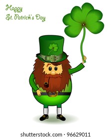 St. Patrick's Day, leprechaun, clover