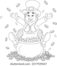 St. Patricks Day Leprechaun Coloring Page