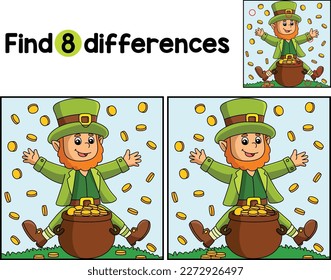 St. Patricks Day Leprechaun Find The Differences