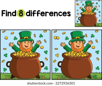 St. Patricks Day Leprechaun Find The Differences