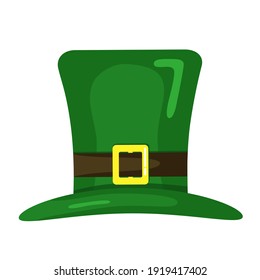 St. Patrick's Day Leprechaun hat. Vector Illustration concept.