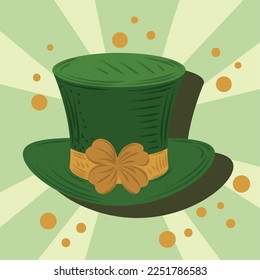 diseño de sombreros leprechaun de día de san patricks