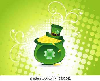 St. Patrick's Day Leprechaun hat with coin pot