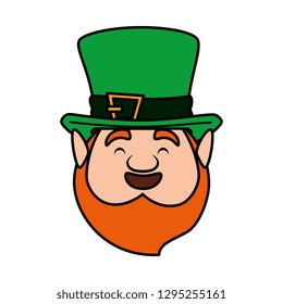 st patricks day leprechaun head character