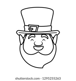 st patricks day leprechaun head character