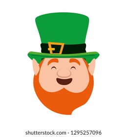 st patricks day leprechaun head character