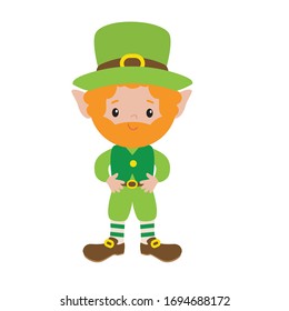 The St. Patrick's Day leprechaun illustration image