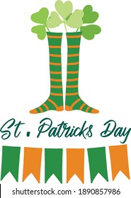 St. Patrick's Day . The leprechaun. Illustration of the St. Patrick's Day holiday .