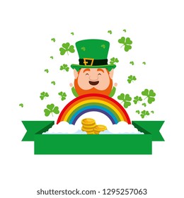 Cute Cartoon Style Illustration Set Leprechauns Stock Vector (Royalty ...