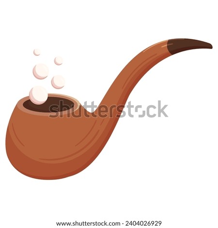 St. Patricks Day Leprechaun smoking or tobacco pipe