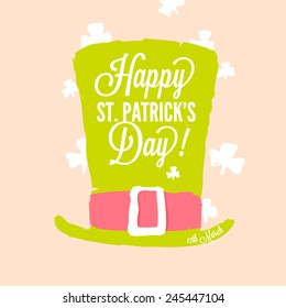 St. Patrick's day - leprechaun top hat with buckle