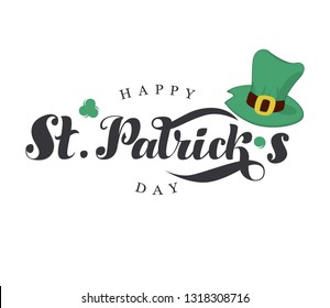 St. Patrick's day lettering illustration