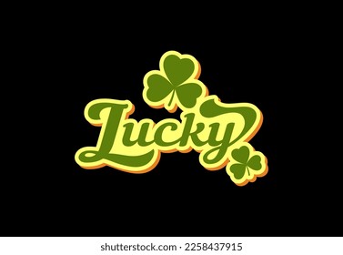 St. Patrick's Day Lettering. Lucky