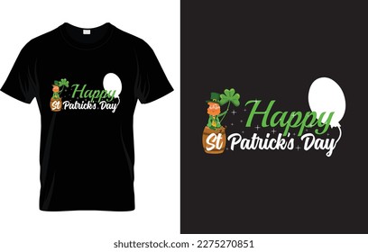 st. patrick's day lettering t-shirt design