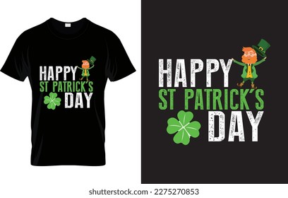 st. patrick's day lettering t-shirt design