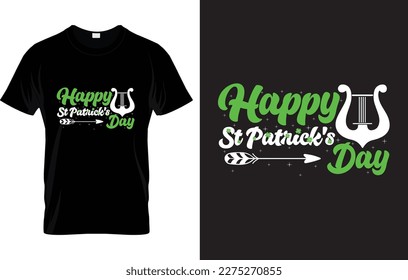 st. patrick's day lettering t-shirt design