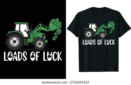 Día de San Patricio Cargas de suerte Tractor