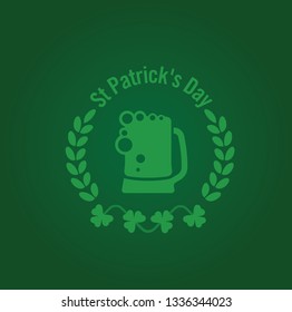 st Patrick's day logo (Use for stickers, t-shirt typography,logos and design elements) 