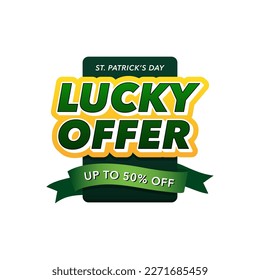 St. Patrick's Day lucky offer marketing promotion program