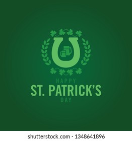 St. Patrick's Day magnet logo 2