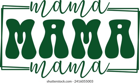 St. Patrick's Day Mama Gift Retro T-shirt

