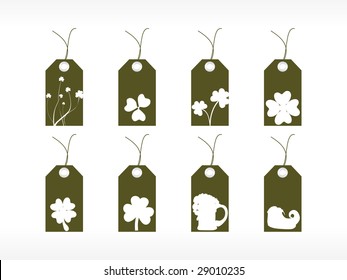 st. patrick's day marketing tags illustration