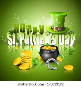 St. Patrick's Day - modern greeting card