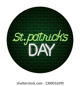 st patricks day neon