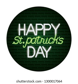 st patricks day neon