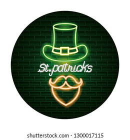 st patricks day neon