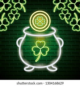 st patricks day neon