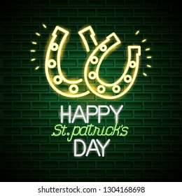 st patricks day neon