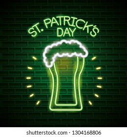 st patricks day neon