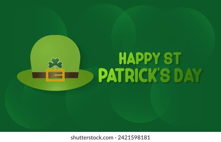 St. Patrick's Day Observed every year of March 17th, Patrick Celebration Vector banner, flyer, poster and social medial template design.