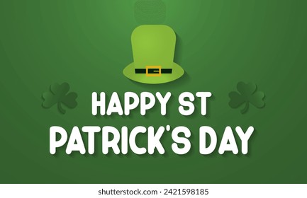 St. Patrick's Day Observed every year of March 17th, Patrick Celebration Vector banner, flyer, poster and social medial template design.