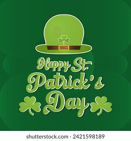St. Patrick's Day Observed every year of March 17th, Patrick Celebration Vector banner, flyer, poster and social medial template design.