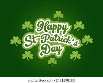 St. Patrick's Day Observed every year of March 17th, Patrick Celebration Vector banner, flyer, poster and social medial template design.