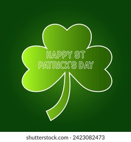 St. Patrick's Day Observed every year of March 17th, Patrick Celebration Vector banner, flyer, poster and social medial template design.